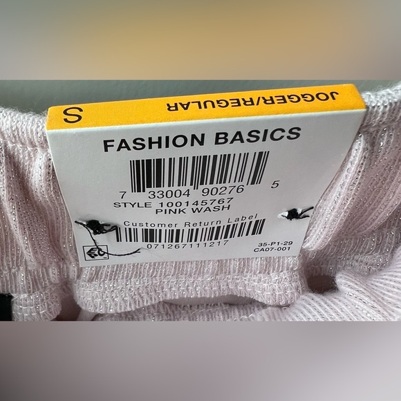 INC - NWT - High Rise Joggers -Small- Pink Wash - Glittery - - Picture 8 of 11